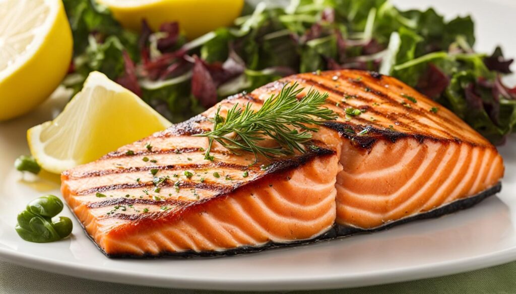 gegrilde zalm uit de airfryer