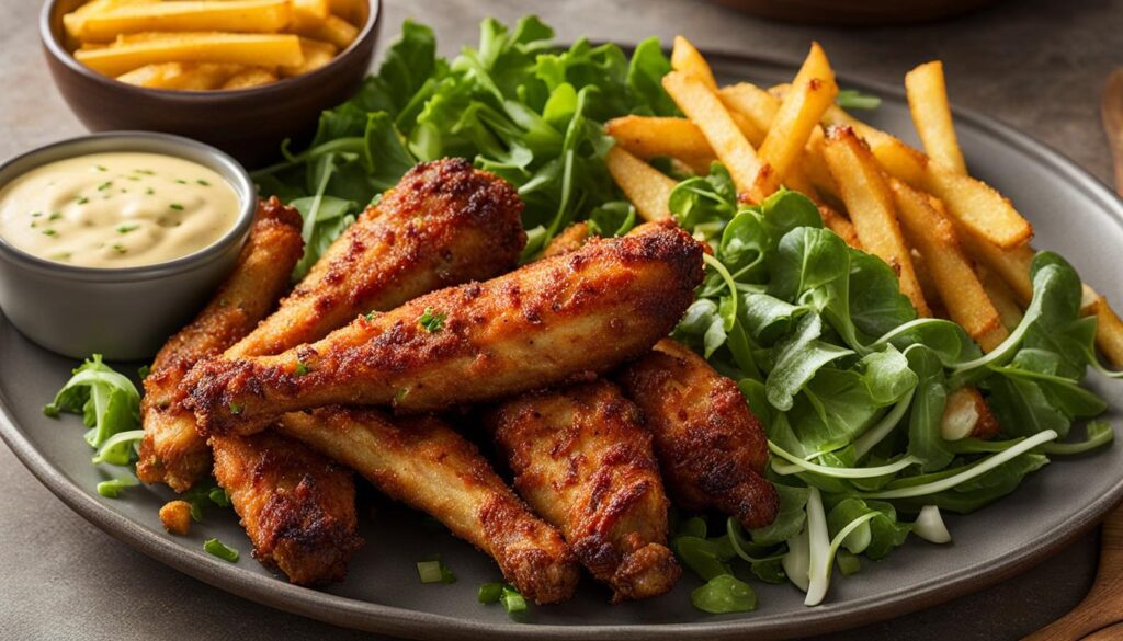 malse drumsticks uit de airfryer