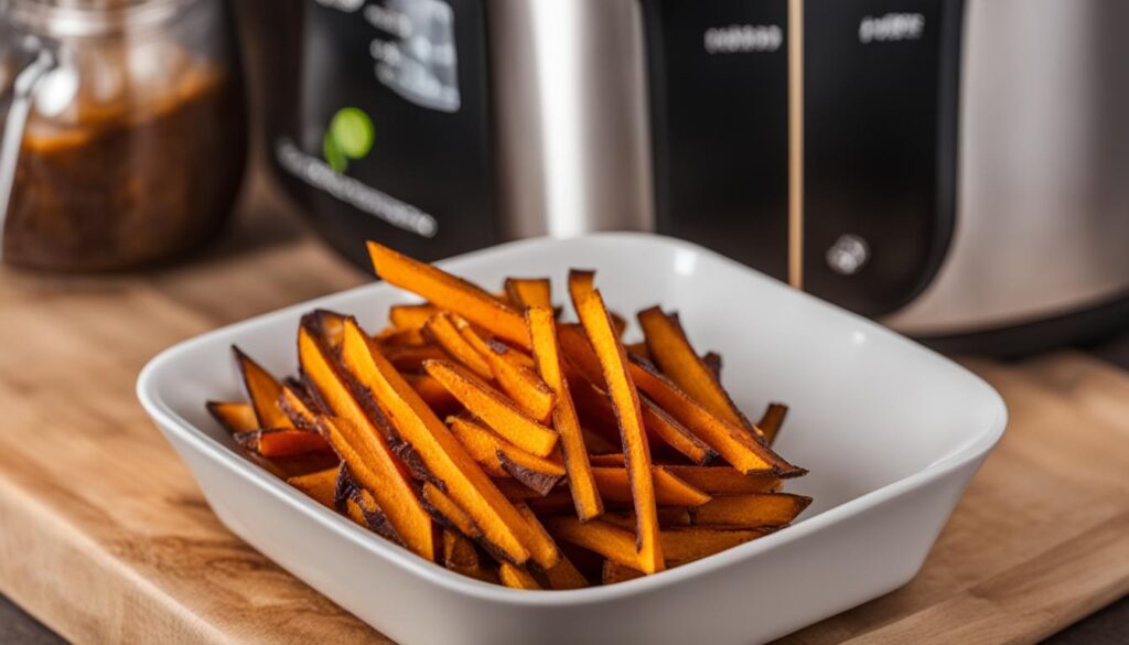 zoete aardappel friet airfryer